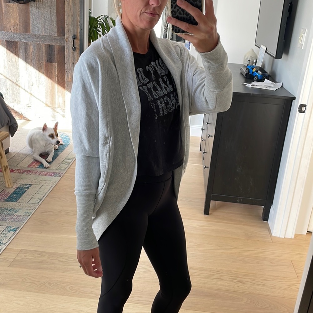 Overside Sweatshirt Cardigan